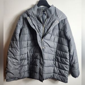 Time and Tru Charcoal Quilted Jacket